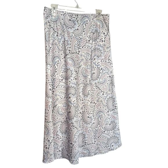 LOFT Paisley Bias Midi Skirt size Medium New With Tags style 602622 - Picture 7 of 13